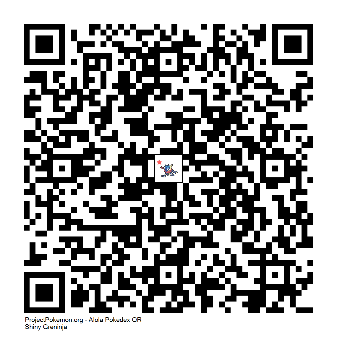 Cdigo QR de Greninja variocolor